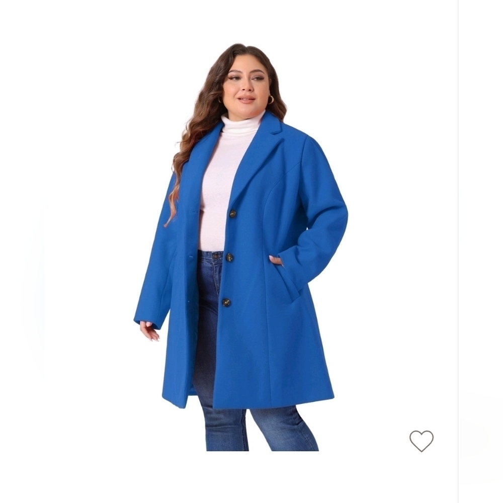 Allegra k Women Winter Notched Lapel Single Breasted Elegant Long Trench Coats J